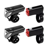 Fietslamp LED set - 2x - voor / achterlicht - waterbestendig IPX4 - inclusief batterijen