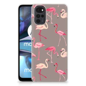 Motorola Moto G22 TPU Hoesje Flamingo