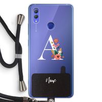 Pink Bouquet: Honor Note 10 Transparant Hoesje met koord