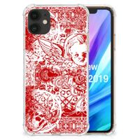 Extreme Case Apple iPhone 11 Angel Skull Rood