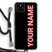 Namecase: Pixel 5a 5G Transparant Hoesje met koord