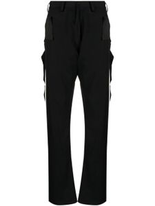 sulvam pantalon en laine à coupe droite - Noir