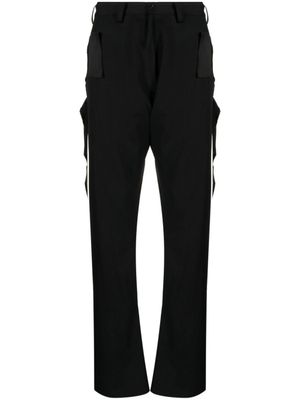 sulvam pantalon en laine à coupe droite - Noir