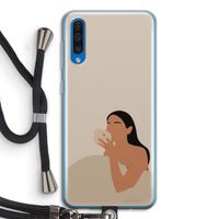 Fresh coffee: Samsung Galaxy A50 Transparant Hoesje met koord