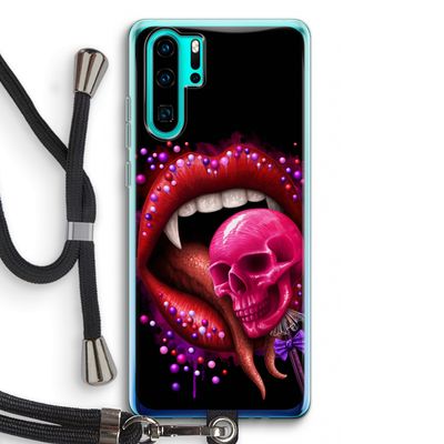 Dodelijk zoet: Huawei P30 Pro Transparant Hoesje met koord