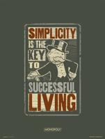 Kunstdruk Monopoly Simplicity 30x40cm