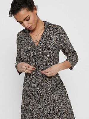 JDY jurk JDYSTAAR met all over print zwart/zand JDY jurk JDYSTAAR met all over print zwart/zand