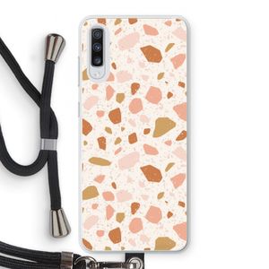 Terrazzo N°18: Samsung Galaxy A70 Transparant Hoesje met koord