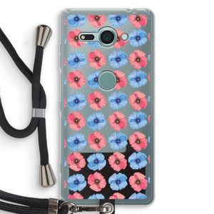 Klaproosjes: Sony Xperia XZ2 Compact Transparant Hoesje met koord