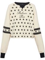 Balmain sweat en coton biologique à logo Signature - Blanc - thumbnail