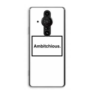 Ambitchious: Sony Xperia Pro-I Transparant Hoesje