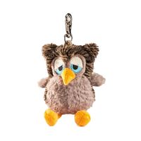 Pluche uil Eulalia knuffel sleutelhanger 10 cm   - - thumbnail