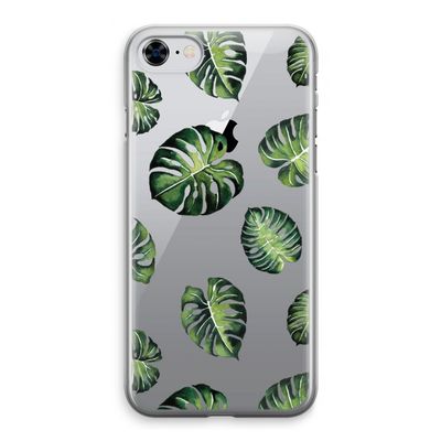 Tropische bladeren: iPhone 8 Transparant Hoesje