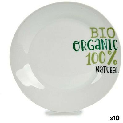 Dessertbord 136800A Organic Porselein 19 x 2 x 19 cm (10 Stuks)