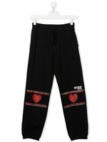 Gcds Kids pantalon de jogging à logo imprimé - Noir