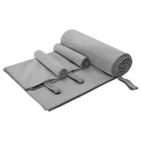 Set van Sporthanddoeken 3 pcs Donkergrijs
