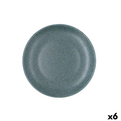 Dessertbord Bidasoa Element Hydrozero Blauw Keramisch Ø 21 cm (6 Stuks)