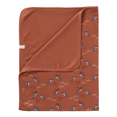 Fresk babydeken Deer Amber brown
