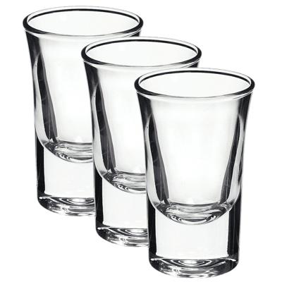 Bormioli Rocco shotglazen/shotglaasjes - 15x stuks - van glas - 57 ml - Borrelglazen - Shotjes