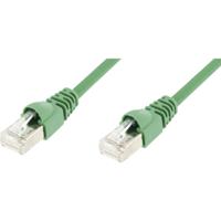 Telegärtner 100007965 RJ45 Netwerkkabel, patchkabel CAT 6A S/FTP 0.50 m Groen Vlambestendig, Snagless, Vlambestendig, Halogeenvrij, UL gecertificeerd 1 stuk(s)