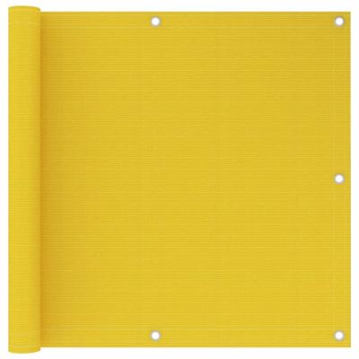 VidaXL Balkonscherm 90x600 cm hdpe geel