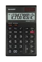 Citizen SH-EL124TWH Calculator Sharp EL124TWH Zwart-wit Desk 12 Digit