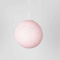 Cotton Ball Hanglamp Licht Roze (Large) - thumbnail