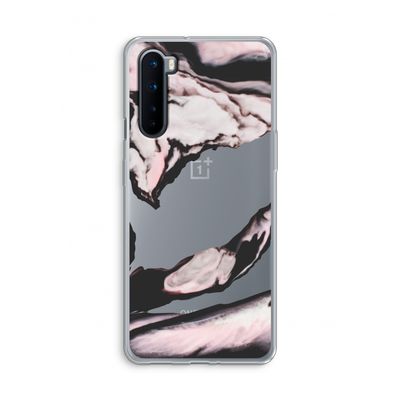 Roze stroom: OnePlus Nord Transparant Hoesje