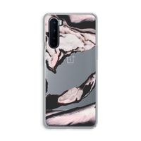 Roze stroom: OnePlus Nord Transparant Hoesje
