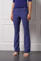 Flair herringbone trousers - ink blue - 13107
