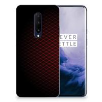 OnePlus 7 Pro | TPU bumper | Geruit Rood