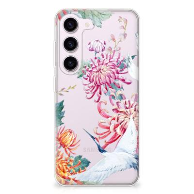 Samsung Galaxy S23 | TPU Hoesje | Bird Flowers