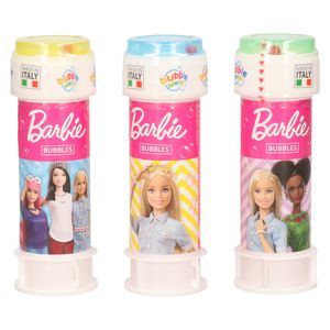 3x Barbie bellenblaas flesjes met bal spelletje in dop 60 ml voor kinderen