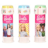 3x Barbie bellenblaas flesjes met bal spelletje in dop 60 ml voor kinderen - thumbnail