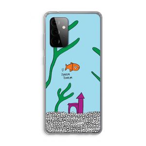 Aquarium: Samsung Galaxy A72 Transparant Hoesje