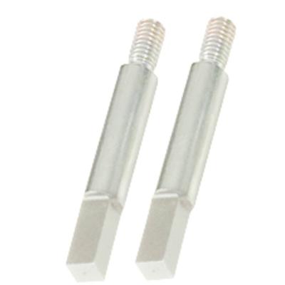 KS Tools 450.0185 Vierkante adapter, 6 mm, verpakking van 2 stuks, verchroomd