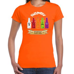 Halloween verkleed t-shirt dames - bier monster - oranje - themafeest outfit