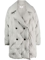 Maison Margiela doudoune à revers pointus - Gris