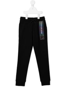 Calvin Klein Kids pantalon de jogging à logo imprimé - Noir