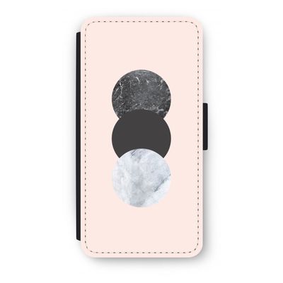 Marmeren cirkels: iPhone 8 Plus Flip Hoesje