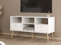 Tv-meubel BOAVISTA 2 lades wit