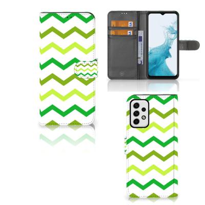 Samsung Galaxy A23 | Telefoon Hoesje | Zigzag Groen