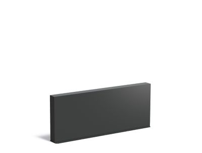 Aluminium muur 200x15x80cm.