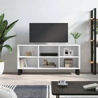 Tv-meubel 103,5x30x50 cm bewerkt hout wit - thumbnail