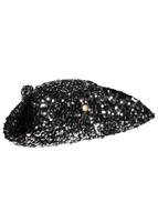 Partyfever luxe driepunt pailletten zilver