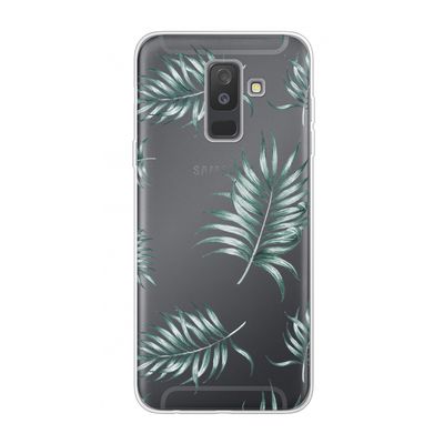 Simple leaves: Samsung Galaxy A6 Plus (2018) Transparant Hoesje