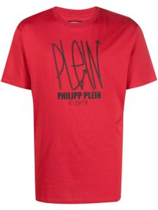 Philipp Plein t-shirt à motif tête de mort - Rouge