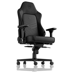 Noblechairs noblechairs HERO Echtleder Gaming Stuhl - schwarz/schwarz Gaming stoel Zwart