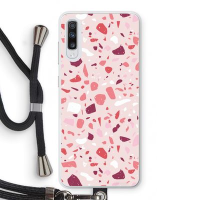 Terrazzo N°15: Samsung Galaxy A70 Transparant Hoesje met koord