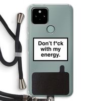 My energy: Pixel 5 Transparant Hoesje met koord